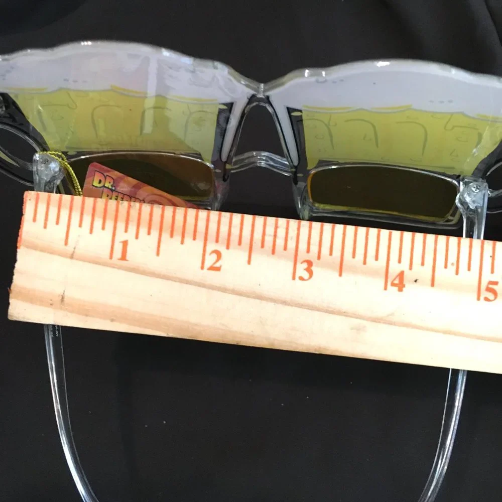 Beer Mug Yellow Adult Costume Novelty Sun Glasses NWT